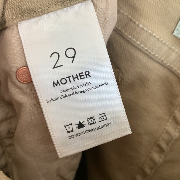 Mother The Looker Ankle Fray Sweet Stripes Skinny Animal Print Tan Jeans - Picture 9 of 10